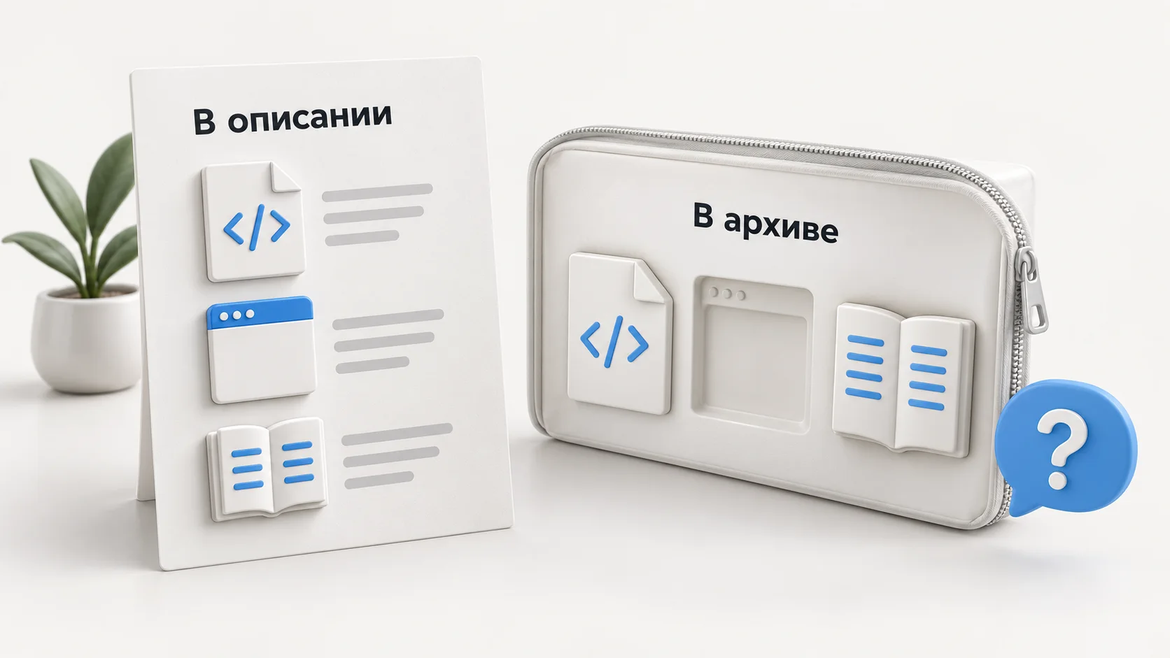 Обещанный комплект готового проекта и содержимое архива: среди файлов не хватает заявленного приложения