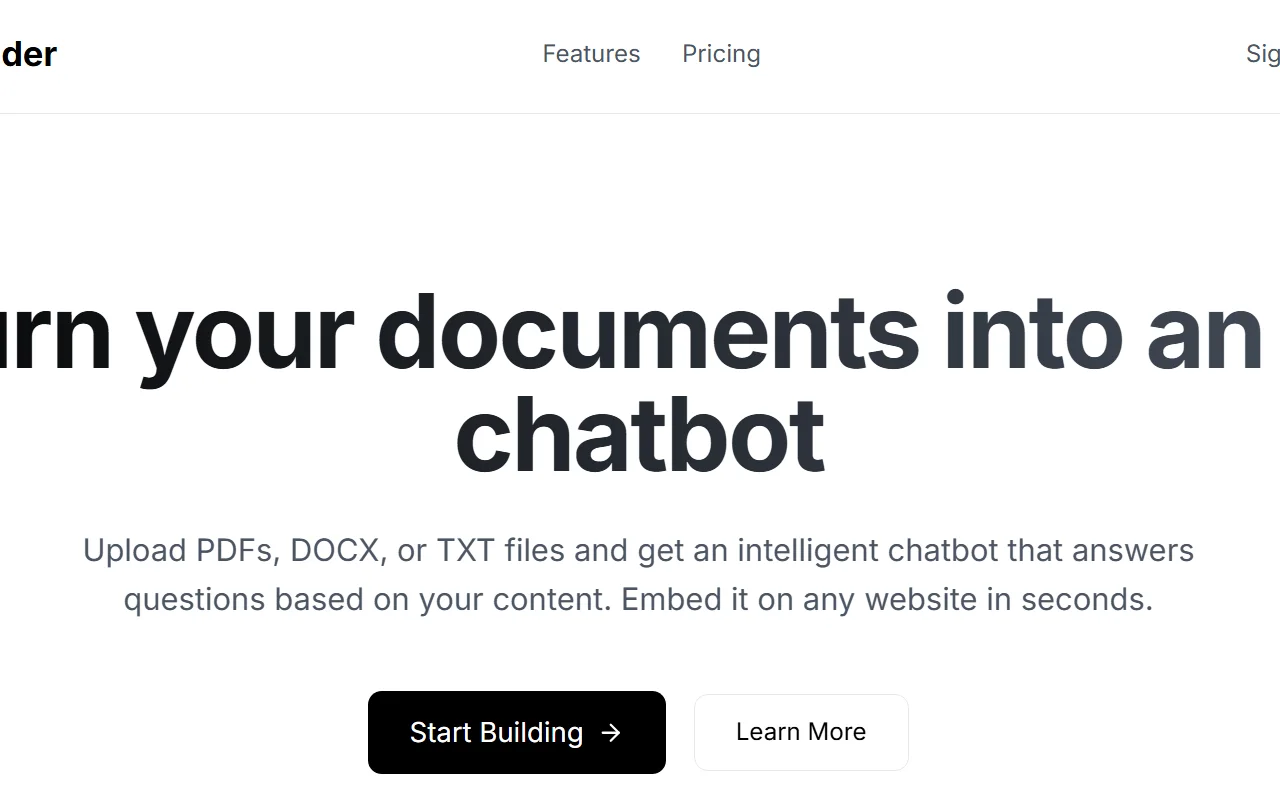 Embeddable Chatbot Builder (готовый MVP конструктор встраиваемых чат-ботов)